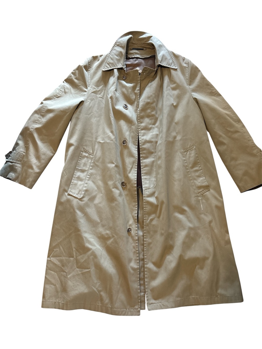 Hart Schaffner Marx Classic Beige Trench Coat 40L